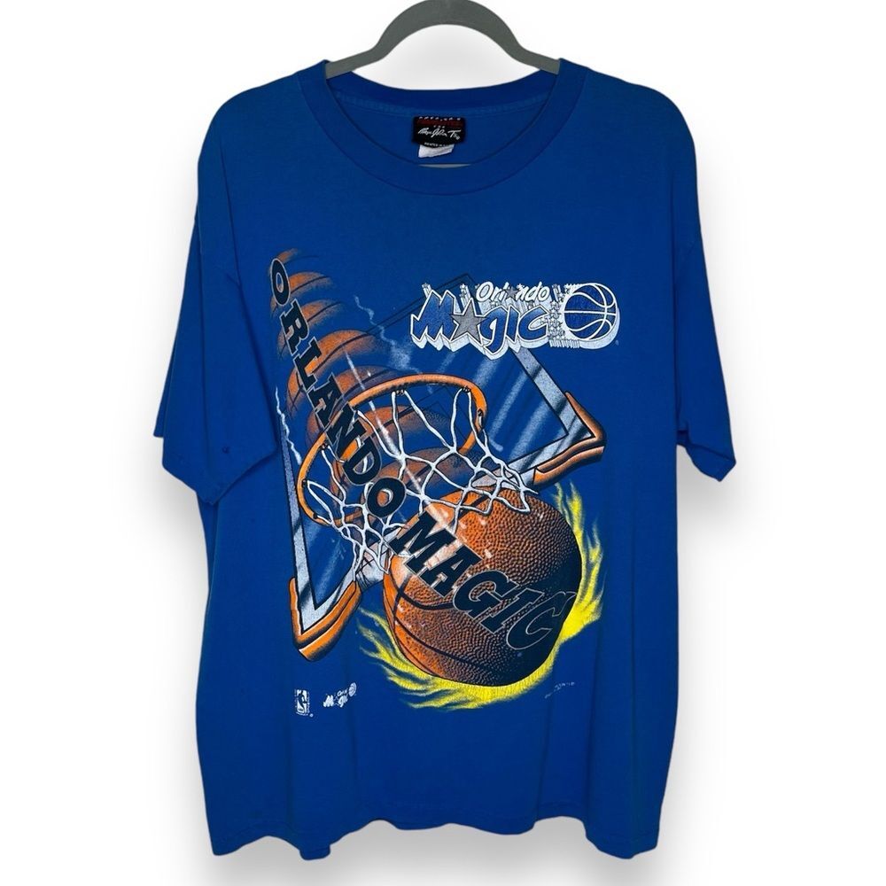 Vintage 90s America's Favorites Magic Johnson Orlando Magic T Shirt Large HOLES